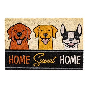 Kokosmat Ruco Dogs Home - 60x40cm - Mix - Deurmat
