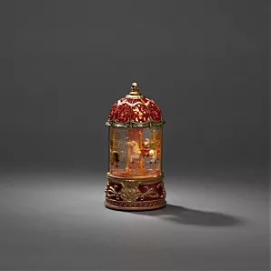 Konstsmide Waterspinner Caroussel met roterende dieren - Rood - Met Ledverlichting