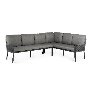 Liv Lounge Dining Set Right Charcoal