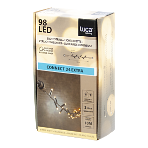 Luca connect 24 Extra verlichting snoer - warm wit - 98 led lampjes - L1000cm