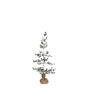 Mini kunstkerstboom Nature groen frosted - H90xD45cm