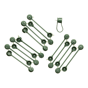 Nature Plantenklemmen Groen - 0.6x0.8x6cm - 15st