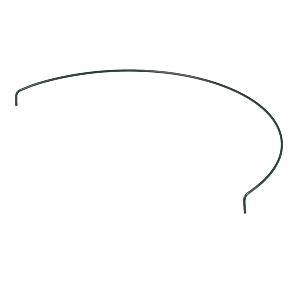 Peacock - Steunring halfrond 54 cm