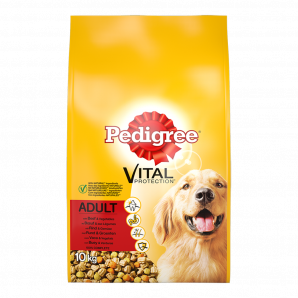 Pedigree Vital Protection Adult Brokken - Rund - Hondenvoer - 10kg hondenvoer