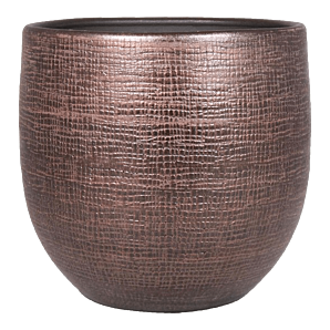 Bloempot Mira - d24 x h22cm - Koper