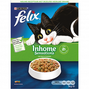 PURINA® Felix® Inhome Sensations met Kip en Groenten - Kattenvoer - 1kg - kattenvoer