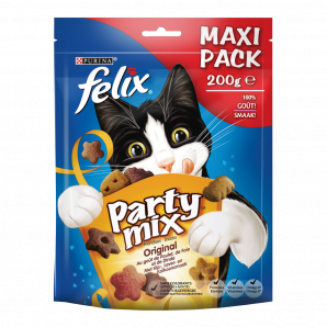 PURINA® FELIX Party Mix Snacks Original - Kattenvoer - 200g kattenvoer