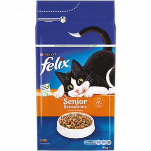 PURINA® Felix® Senior Sensations met Kip en Groenten - Kattenvoer - 4kg - kattenvoer