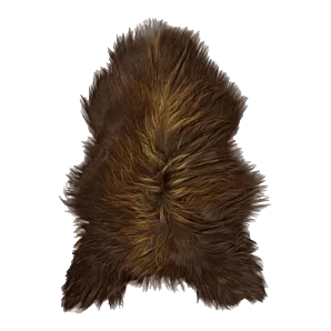 Schapenvacht Natuurlijk bruin IJslands voor binnen en buiten - Extra Large (100 tot 110 cm)
