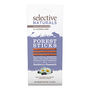 Selective Naturals Forest Sticks met Blackberry & Chamomile - knaagdiersnack, alle - 60gr