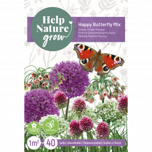 Tas Help Nature Grow, vlindermengsel - 40st - Bloembollen - JUB Holland