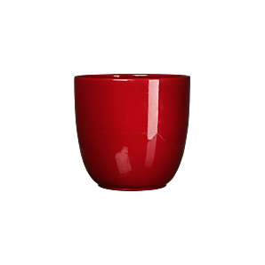 Tusca bloempot - h16 d17cm - rood
