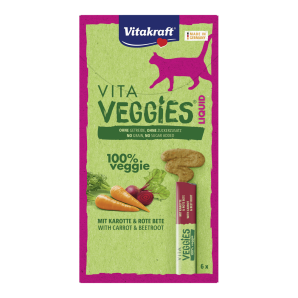 Vitakraft Vita Veggies - Liquid wortel & rode biet - 6x15g - Kattenvoer kattenvoer