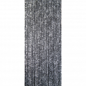 Vliegengordijn Kattenstaart - Wit en zwart - 90 x 220cm - Sun-Arts