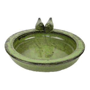 Vogelvoeder- en drinkschaal - Groen - 30,7x32,9x10,9cm