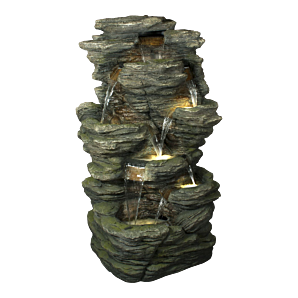 Waterval Rocky's - 129cm hoog - Polystone