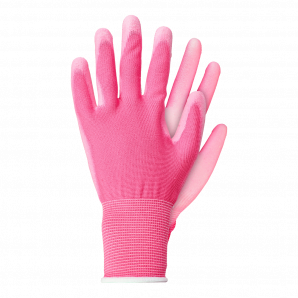 Werkhandschoenen licht polyester roze - L - TalenTools