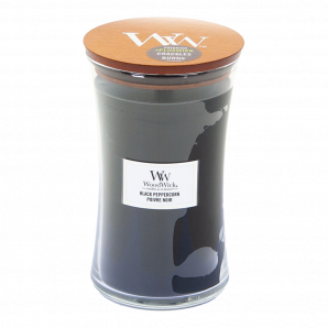 Woodwick Black Peppercorn Large Candle - Geurkaars