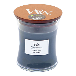 Woodwick Evening Onyx Medium Candle - Geurkaars