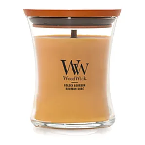 WoodWick Golden Bourbon - Geel - Medium Candle - Geurkaars