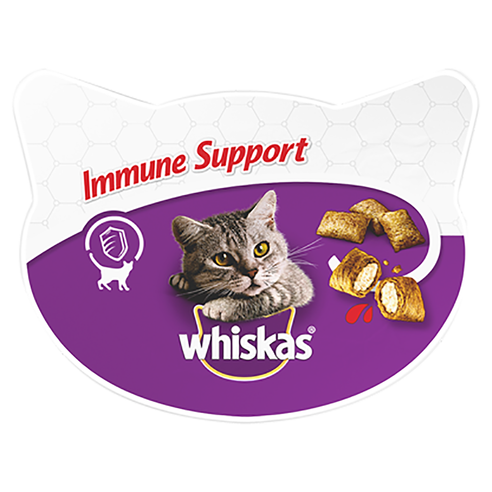 Geurloos Ruwe slaap Wereldbol Whiskas Kattensnack - Immune Support Kip - Kattenvoer - 50g